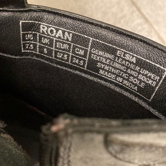 Roan by BED Stu Elisa Cowboy Booties Black White BFS Size 7.5 - Picture 8 of 12